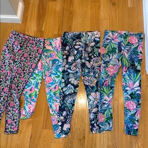 Floral Print Kids Leggings Set